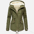 2019 New Parkas Female Women Winter Coat Thickening Cotton Winter Jacket Womens black faux fur Outwear Parkas for Women Winter - menochic